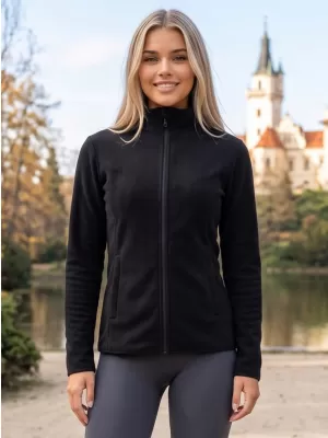 Fleece-Sweatshirt für Damen ALPINE PRO SIUSA 4 SCHWARZ