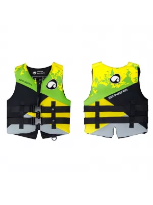 Schwimmweste SPINERA Youth Neopren 50N GRÜN/GELB