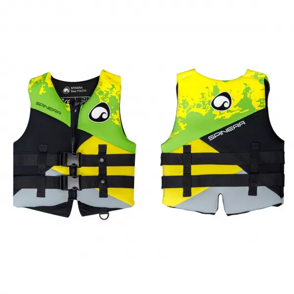  Schwimmweste SPINERA Youth Neopren 50N GRÜN/GELB 
