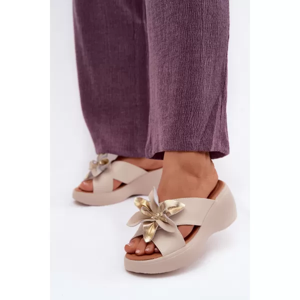  Damenhausschuhe VINCEZA 41511 BEIGE 