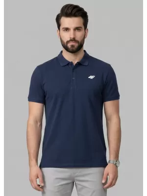 Herren-T-Shirt mit Kragen 4F WMM00TPTSM0771 GEWOHNHEITEN