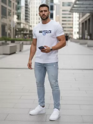 Herren-T-Shirt DSTREET NX5017R WEIß