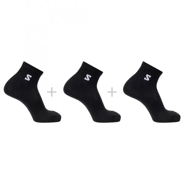  Socken SALOMON EVERYDAY LITE QUARTER 3-PACK LC2911700 SCHWARZ 