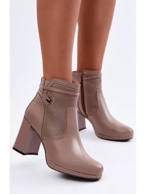 Damen-Stiefeletten BOTO FAF125B-2 BRAUN