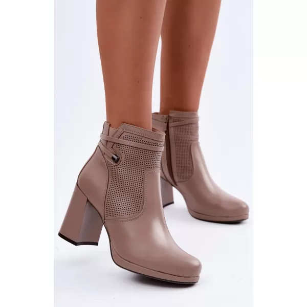  Damen-Stiefeletten BOTO FAF125B-2 BRAUN 