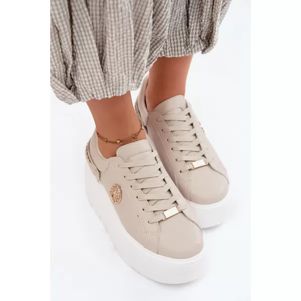  Damen-Sneaker D&A LR61-7095 BEIGE 