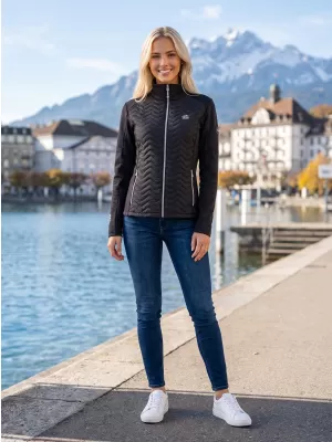 Hybridjacke für Damen ALTISPORT IDONY SCHWARZ