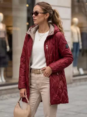 Damenjacke DSTREET TY5771 BURGUND