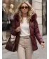 Damenjacke DSTREET TY5813 BURGUND