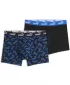 Herren-Boxershorts PUMA MEN ELEMENTS SCATTERED PRINT BOXERS 94780202 BLAU/SCHWARZ