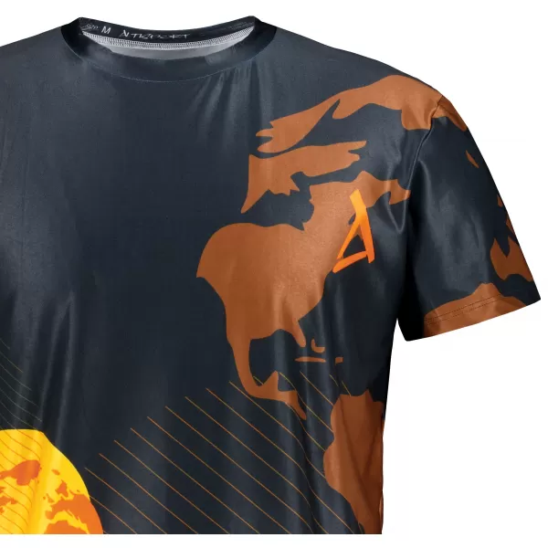  Herren Freizeithemd Premium ALTISPORT VOJ/ALM130TR06 SCHWARZ-ORANGE 