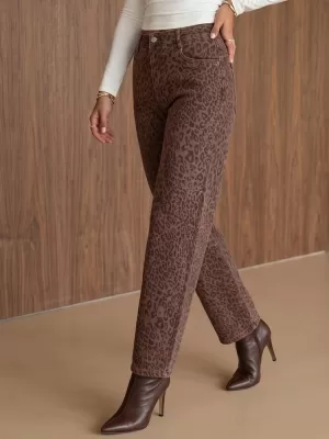 Damenhosen DSTREET UY3177 BRAUN