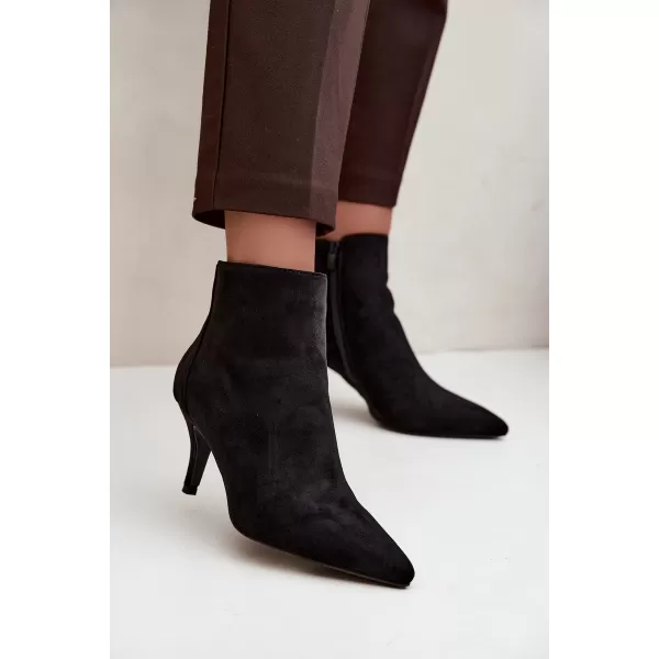  Damen-Stiefeletten BOTO 2905A-1 SCHWARZ MATT 