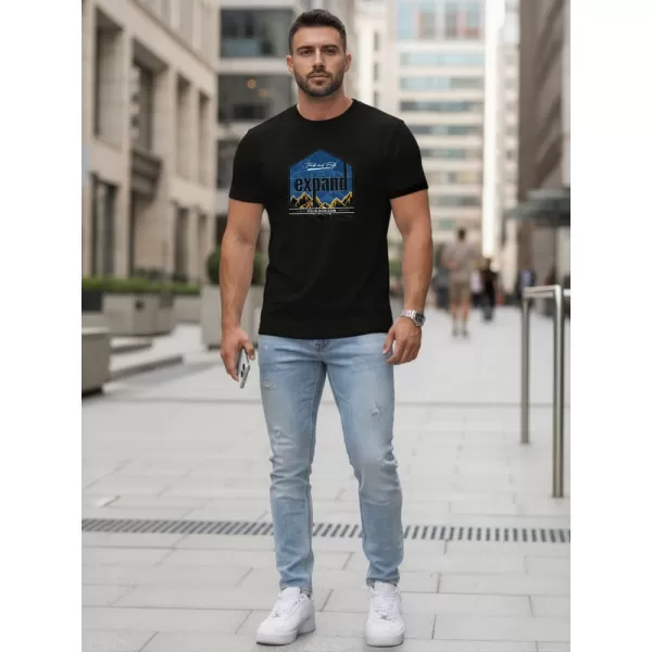  Herren-T-Shirt DSTREET NX5004R-BK SCHWARZ 