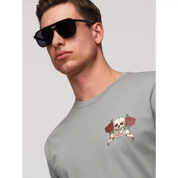  Herren-T-Shirt OMBRE OM-TSPT-0257 GRAU 
