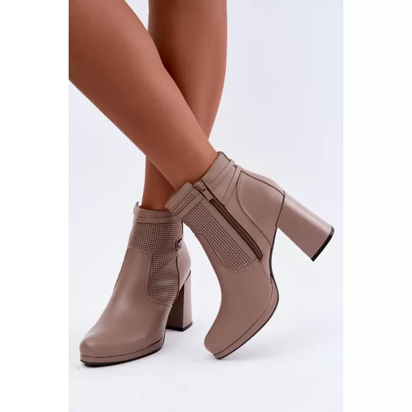  Damen-Stiefeletten BOTO FAF125B-2 BRAUN 