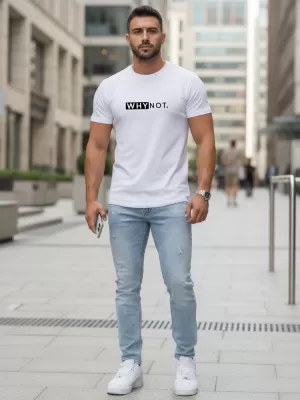 Herren-T-Shirt DSTREET NX5122R-WH WEIß