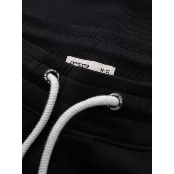  Herren-Jogginghose OMBRE OM-PABS-0305 SCHWARZ 