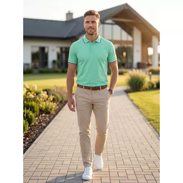  Herren-T-Shirt mit Kragen MALFINI FOCUS 232 MINZE 