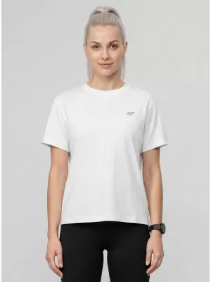 Damen-T-Shirt 4F WMM00TTSHF3310 WEIß