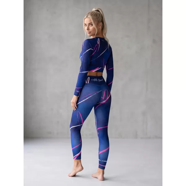  Lange Premium-Leggings für Damen (neue Größen) ALTISPORT VOJ/ALW082LEG05 DUNKELBLAU 