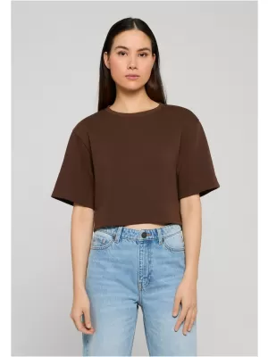 Damen-T-Shirt URBAN CLASSICS TB8288 BRAUN