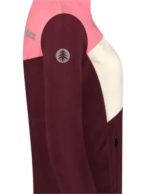 Leichtes Fleece-Sweatshirt für Damen NORDBLANC BEECH NBSFL8375 BURGUND