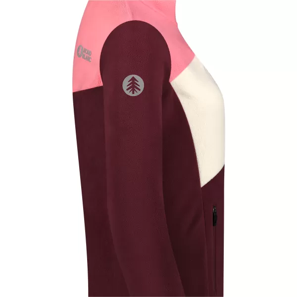  Leichtes Fleece-Sweatshirt für Damen NORDBLANC BEECH NBSFL8375 BURGUND 