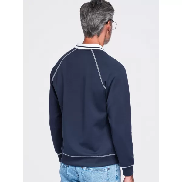  Herren-Sweatshirt OMBRE OM-SSNZ-0269 MARINEBLAU 