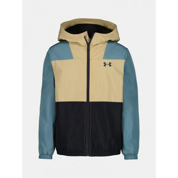  Jacke für Jungen UNDER ARMOUR UA MANATAUG WINDBREAKER UJFIM02F-479 BERNSTEIN 