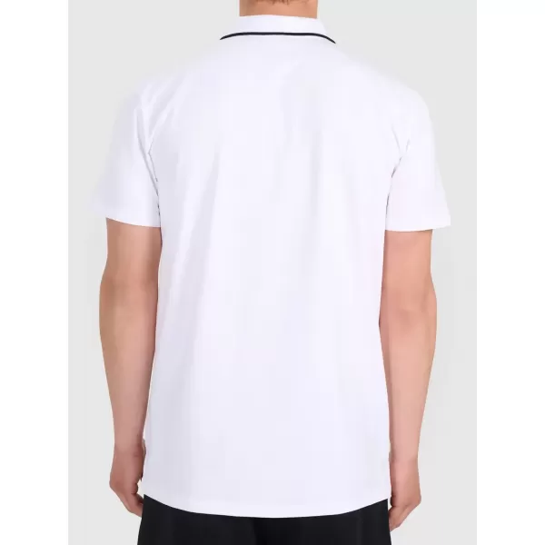  Herren-T-Shirt mit Kragen 4F WMM00TPTSM0773 WEIß 