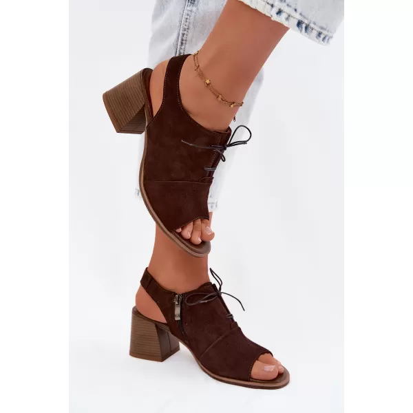  Damensandalen ZAZOO 40523 SCHOKOLADE 