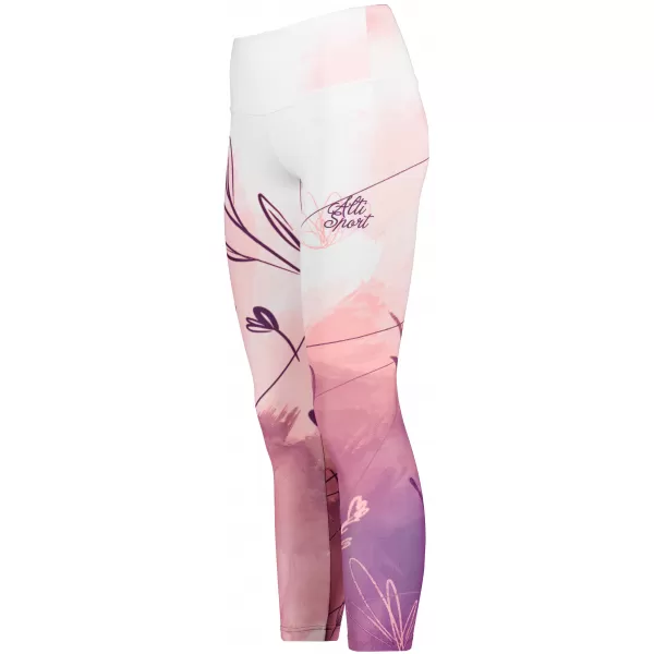  Lange Premium-Leggings für Damen (neue Größen) ALTISPORT VOJ/ALW083LEG05 WEIß ROSA 