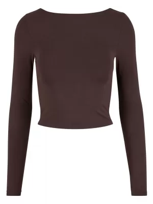 Damen-T-Shirt URBAN CLASSICS TB7721 WARM/BRAUN