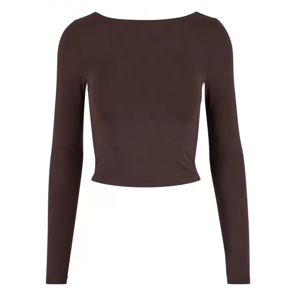 Damen-T-Shirt URBAN CLASSICS TB7721 WARM/BRAUN 