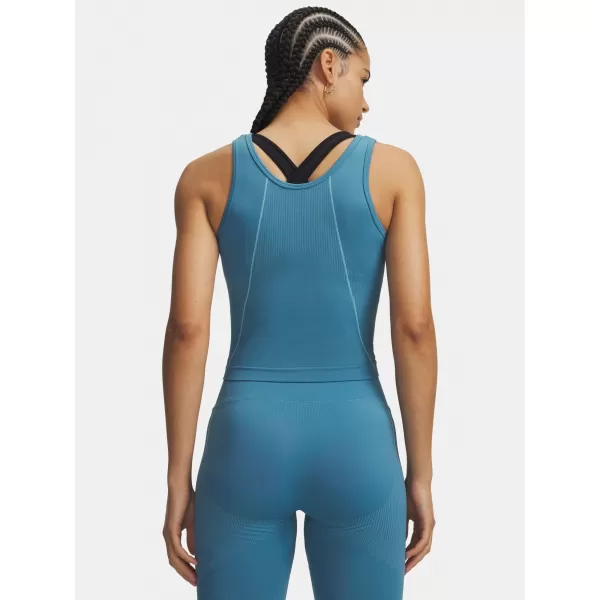  Damen-Tanktop UNDER ARMOUR VANISH SEAMLESS TANK 6000640-466 BLAU 