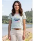 Damen-T-Shirt ALPINE PRO TERMESA 4 SPRIEßEN GRÜNE VARIANTE PB