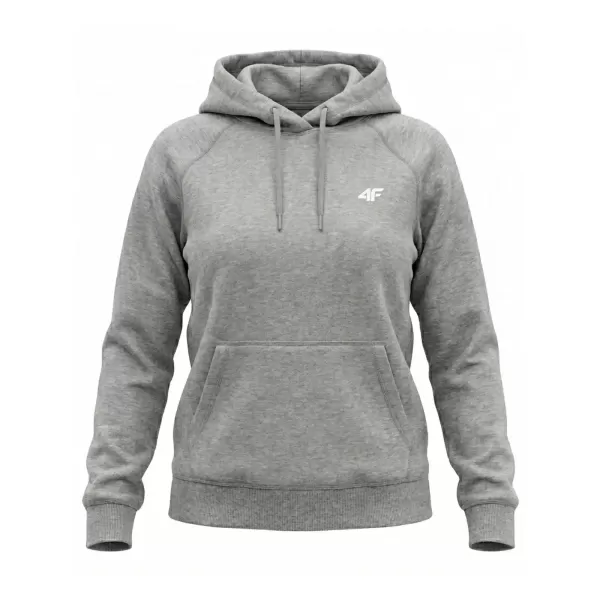  Damen-Sweatshirt 4F WMM00TSWSF2536 KALTE HELLGRAUE MELANGE 