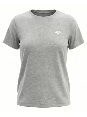 Damen-T-Shirt 4F WMM00TTSHF3308 KALTE HELLGRAUE MELANGE
