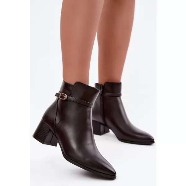  Damen-Stiefeletten SERGIO LEONE BT-33 KAFFEE 