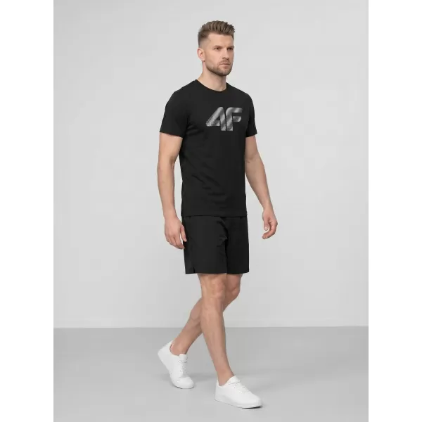 Herren-T-Shirt 4F WMM00TTSHM3342 TIEFSCHWARZ 