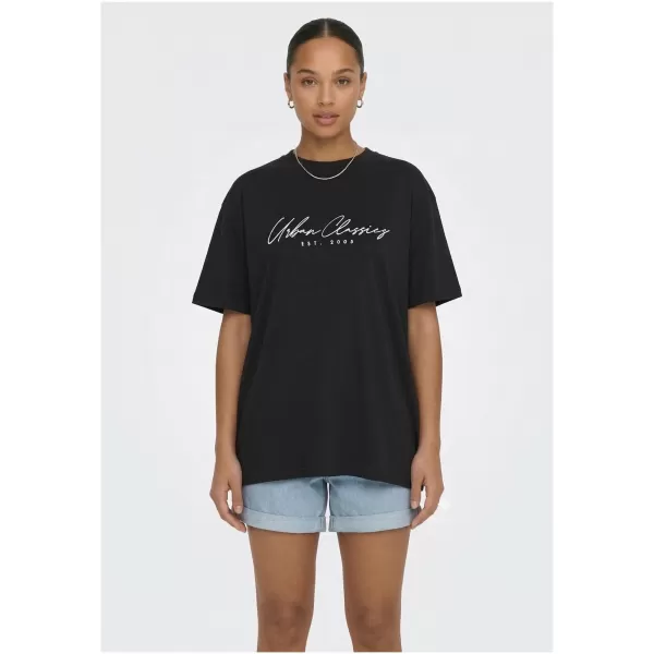  Damen-T-Shirt URBAN CLASSICS TB8752 SCHWARZ 
