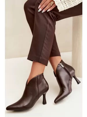 Damen-Stiefeletten BOTO D-218 BRAUN