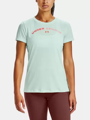 Damen-T-Shirt UNDER ARMOUR TECH TWIST GRAPHIC LU SSC 1356304-403 BLAU