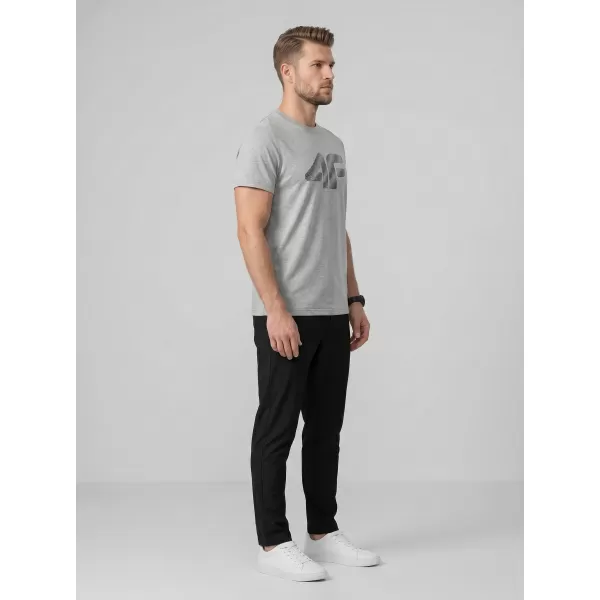  Herren-T-Shirt 4F WMM00TTSHM3342 KALTE HELLGRAUE MELANGE 