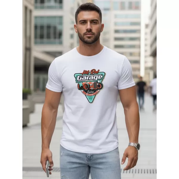  Herren-T-Shirt DSTREET NX5093R-WH WEIß 