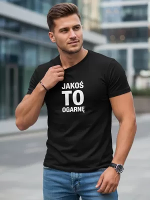 Herren-T-Shirt DSTREET NX0116R-BK SCHWARZ
