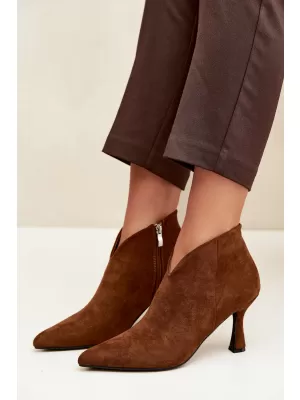 Damen-Stiefeletten BOTO D-219 KAMEL
