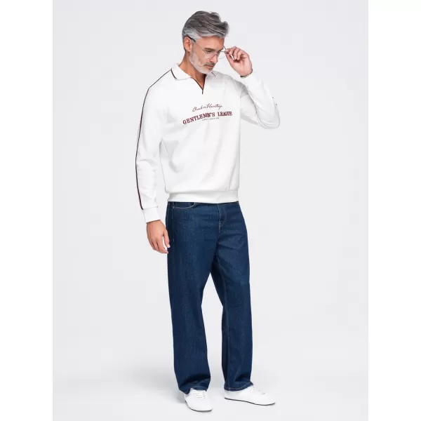  Herren-Sweatshirt OMBRE OM-SSNZ-0268 CREMEFARBEN 