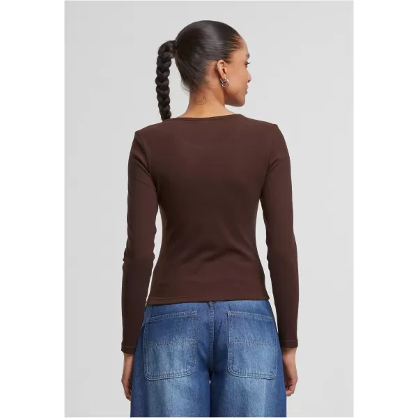  Damen-T-Shirt URBAN CLASSICS TB7786 WARM/BRAUN 